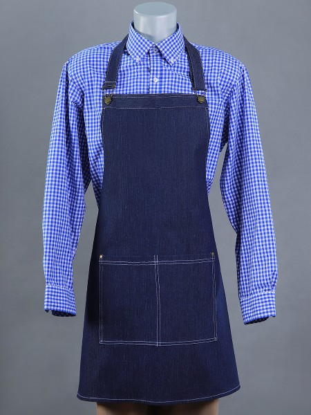 Denim bib apron (AP53)