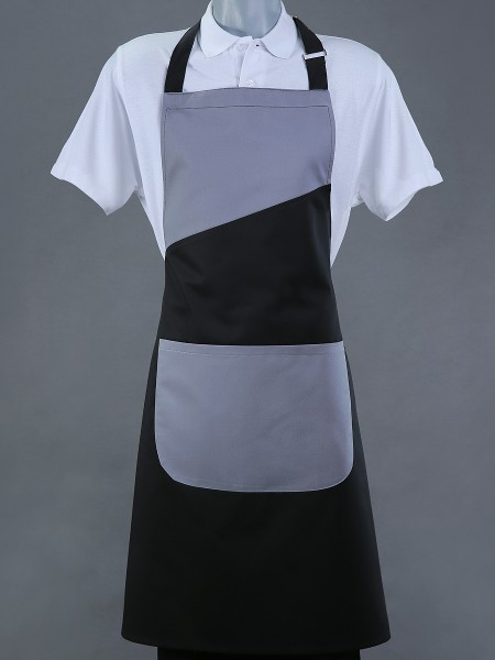 Bib apron contrasting colour (APSMP03A)