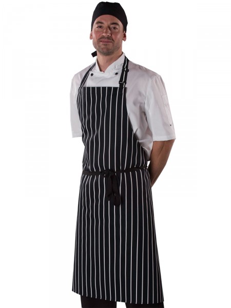 Striped apron with adjustable halter  (DP85)