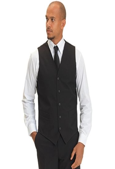 Unisex black waistcoat (DS 25)