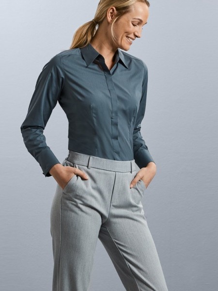 Ladies’ Long Sleeve Fitted Shirt (R924F)