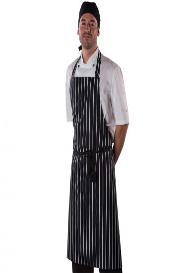Striped apron with adjustable halter  (DP85)