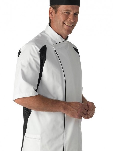 Le Chef Staycool chefs tunic with contrast panels