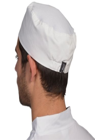 Le Chef white adjustable skull cap