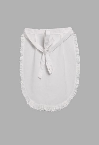 Housekeeping apron with frill