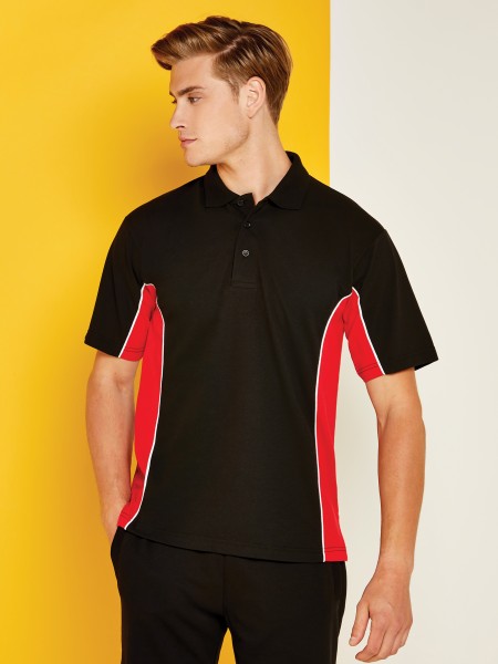 Contrast side panel polo shirt (KK475)