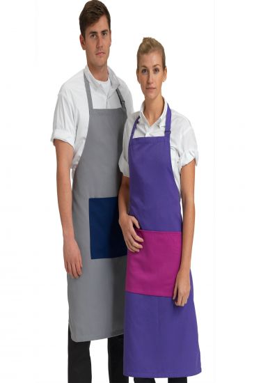 Bib apron with colour pocket (DP 100/DP 200)