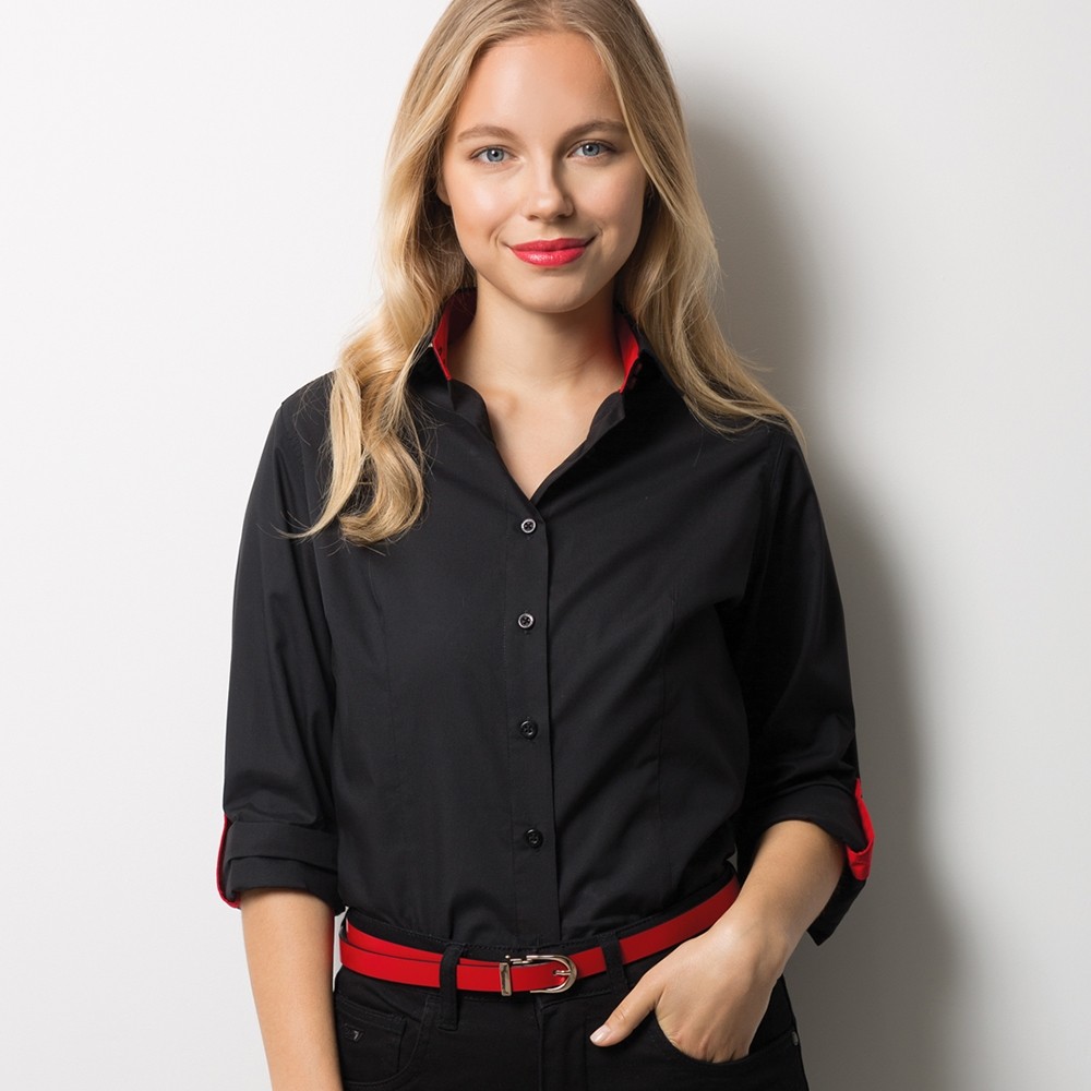 Women's roll up sleeve shirt (NF 521 B)