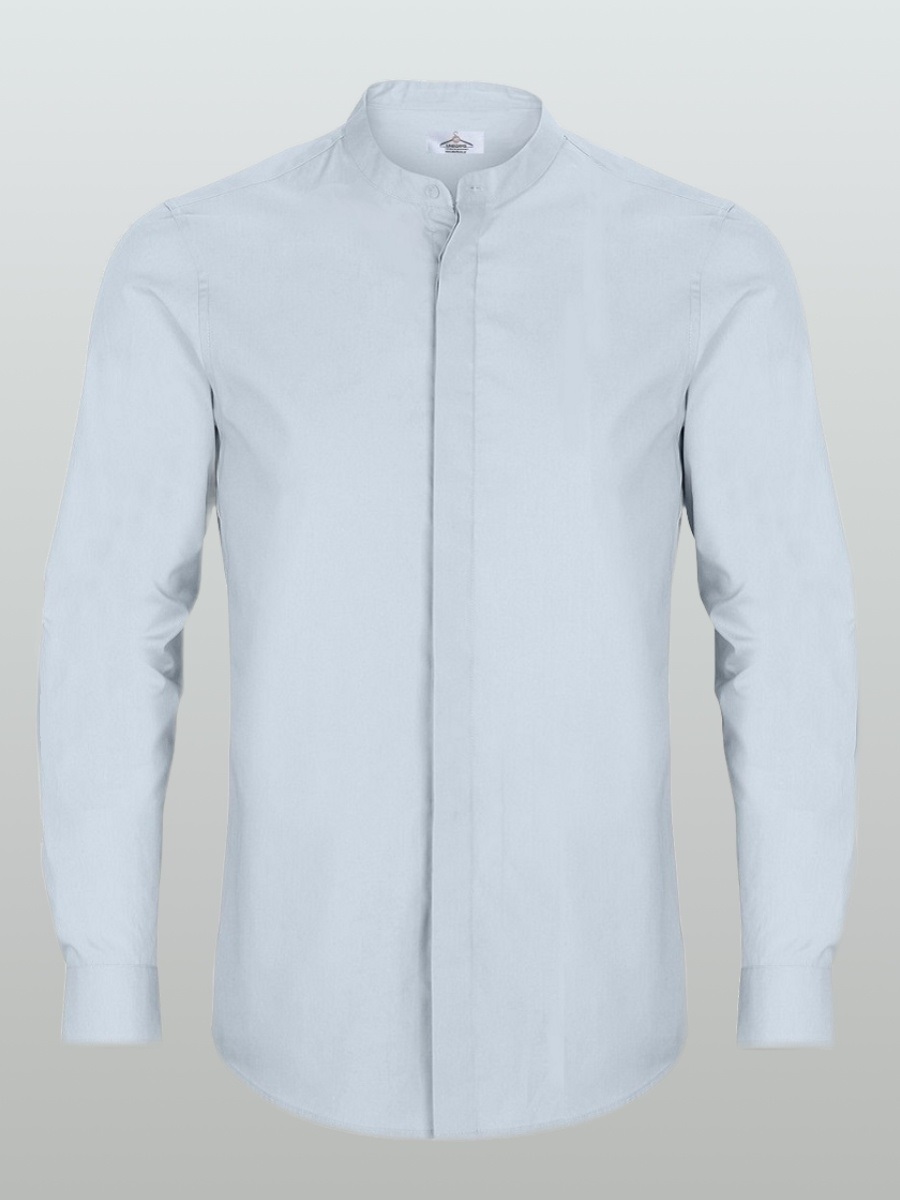 Men's shirt Mandarin collar with concealed placket (UMSH07)