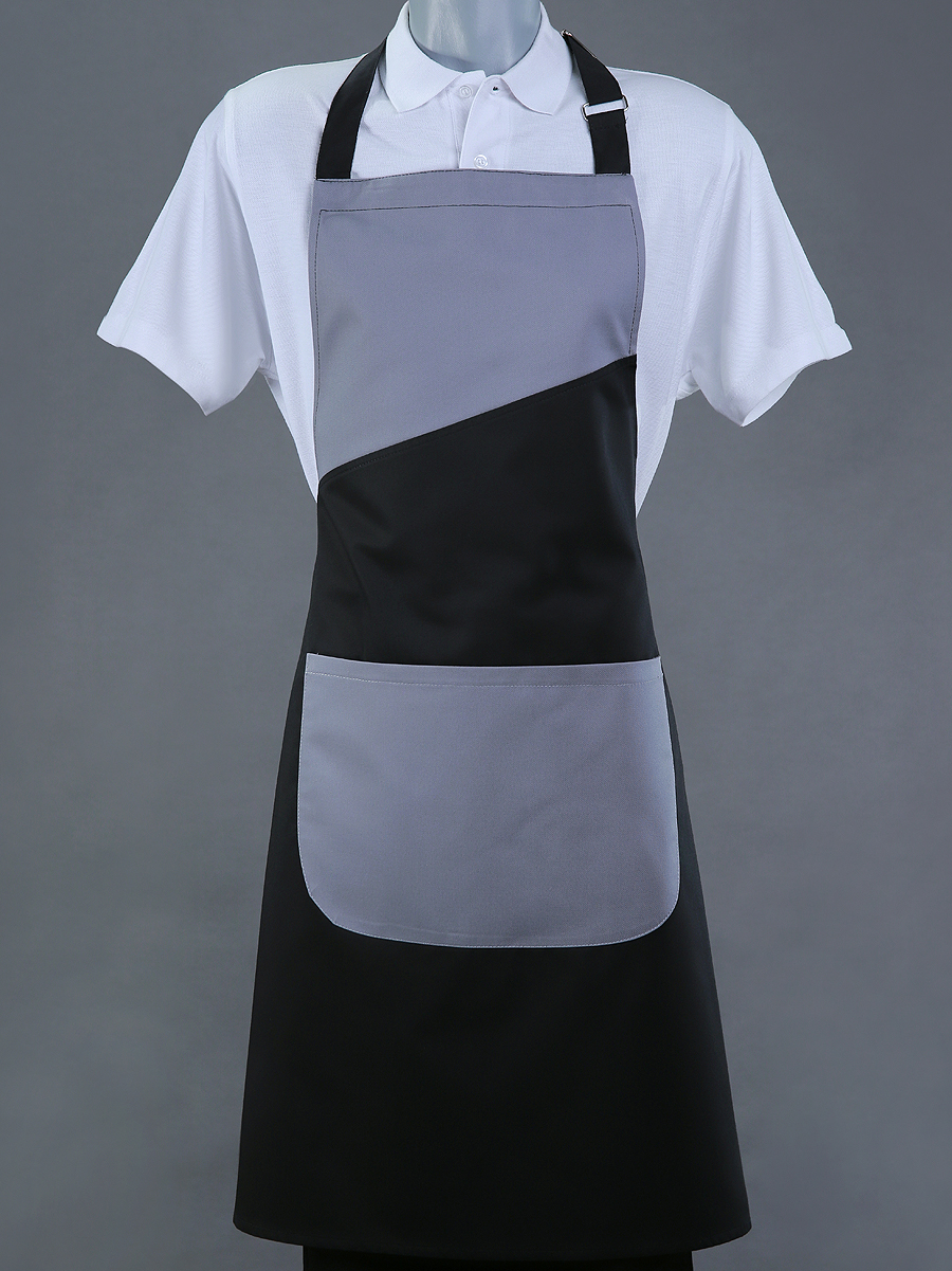 Bib apron contrasting colour (APSMP03A)