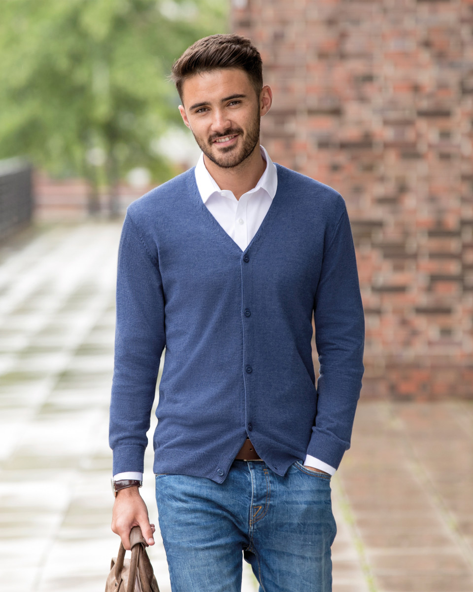 Men’s V-Neck  Cardigan (R715M)