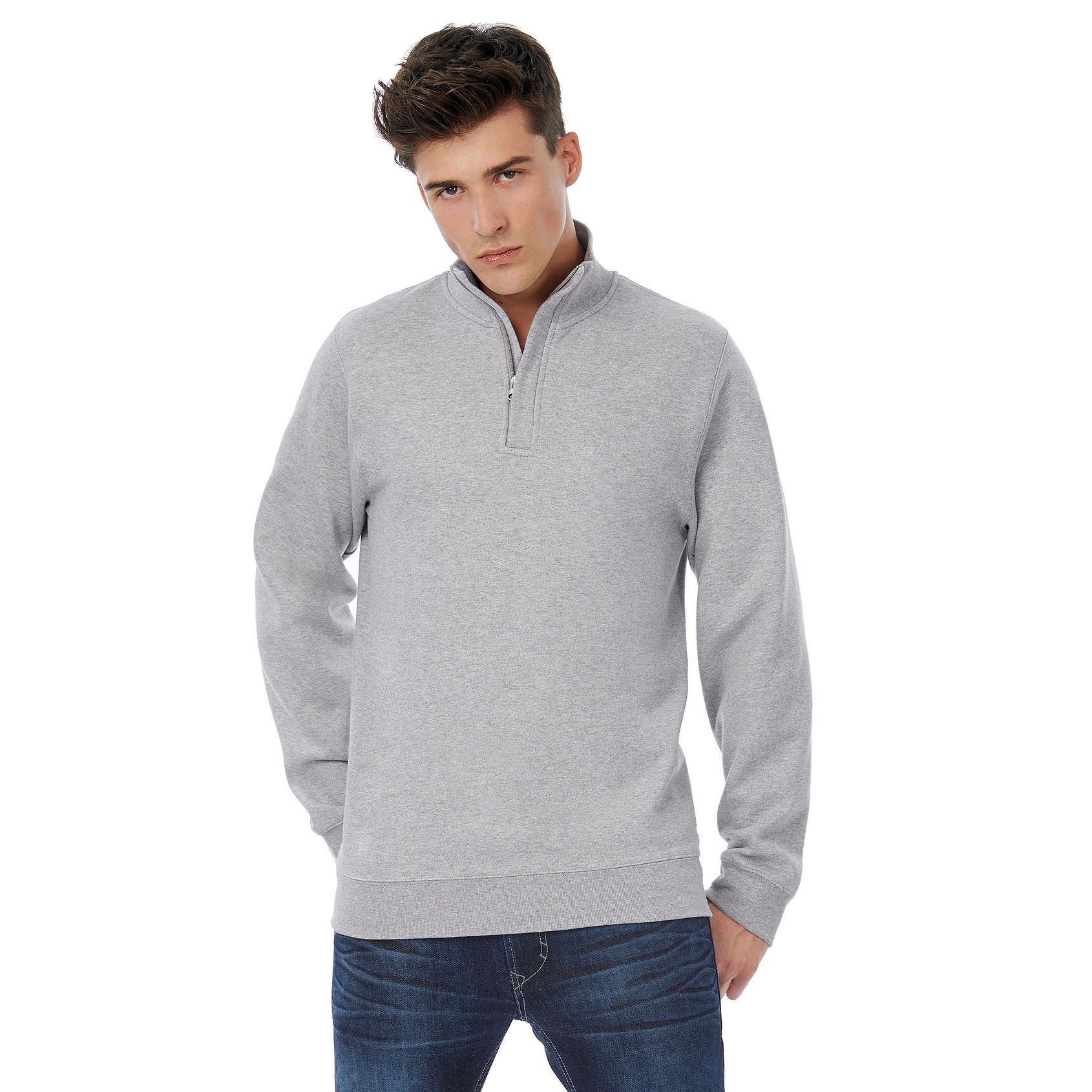 Sweatshirt ID004 1/4 ZIP NECK (WUI22)