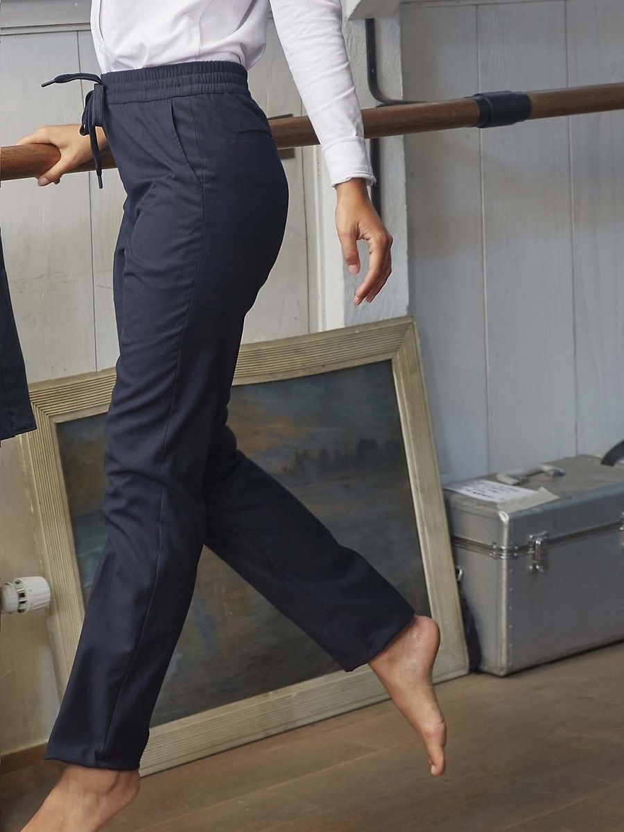 Women's trousers with drawcord waist (03779)