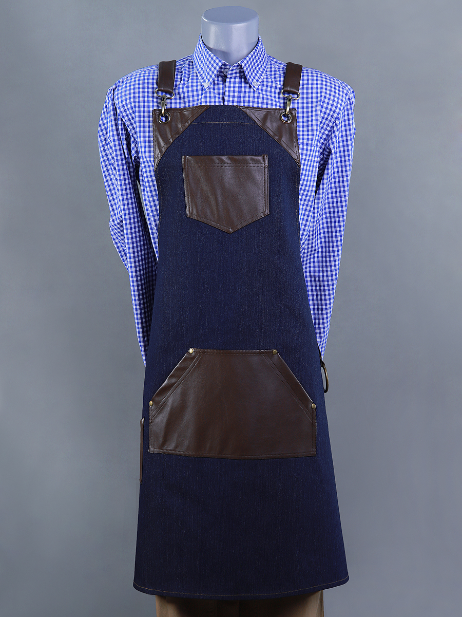 Crossover bib apron (AP62)