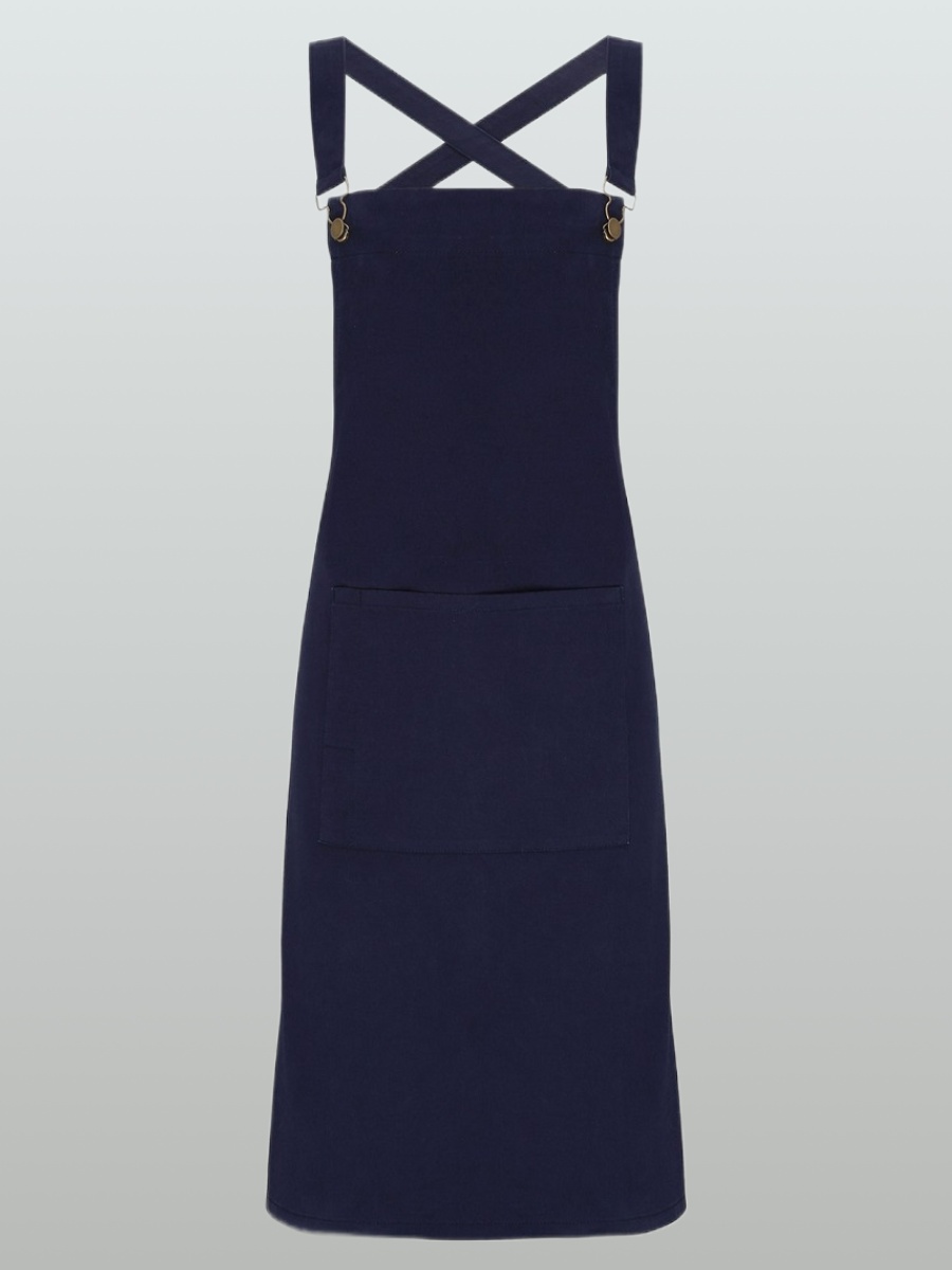 Crossover bib apron (AP78)