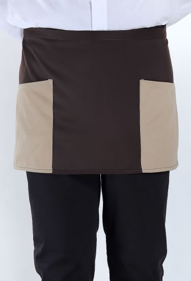 Short waist apron contrast colours (AP19)