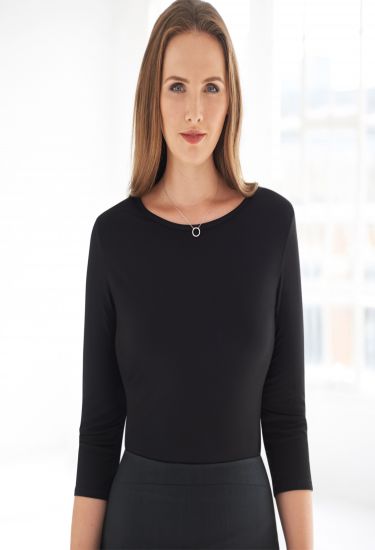 Mira ¾ sleeved stretch top (2266)
